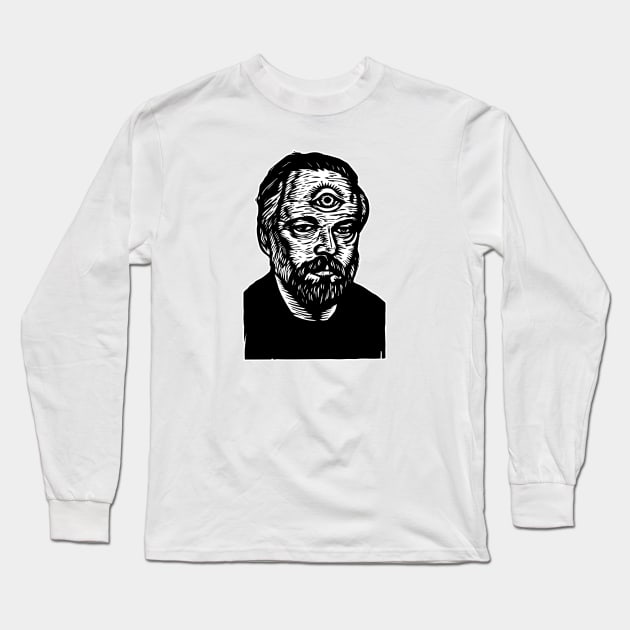 Philip k Dick Long Sleeve T-Shirt by elricardio